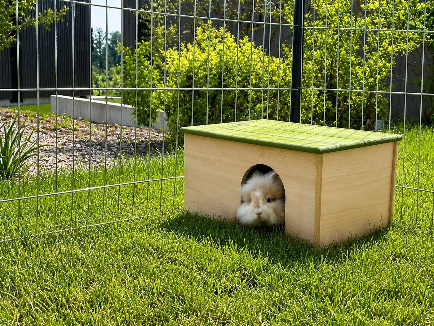 Kaninchen im Freigehege